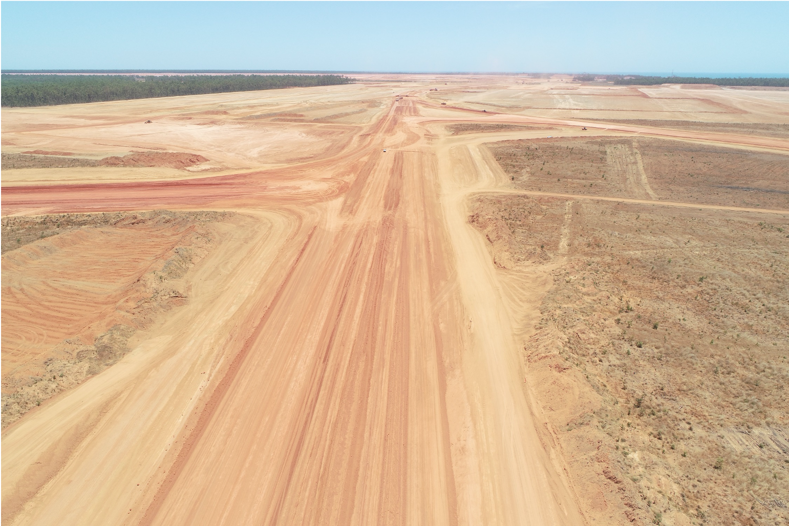 earthmoving aerial image