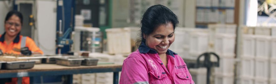 woman in soil testing laboratory