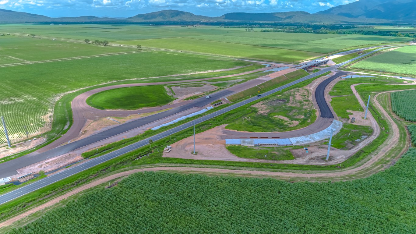 construction of road aerial