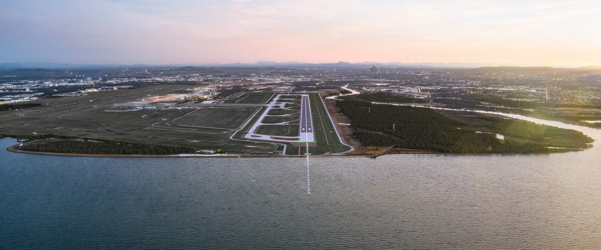 runway aerial photo