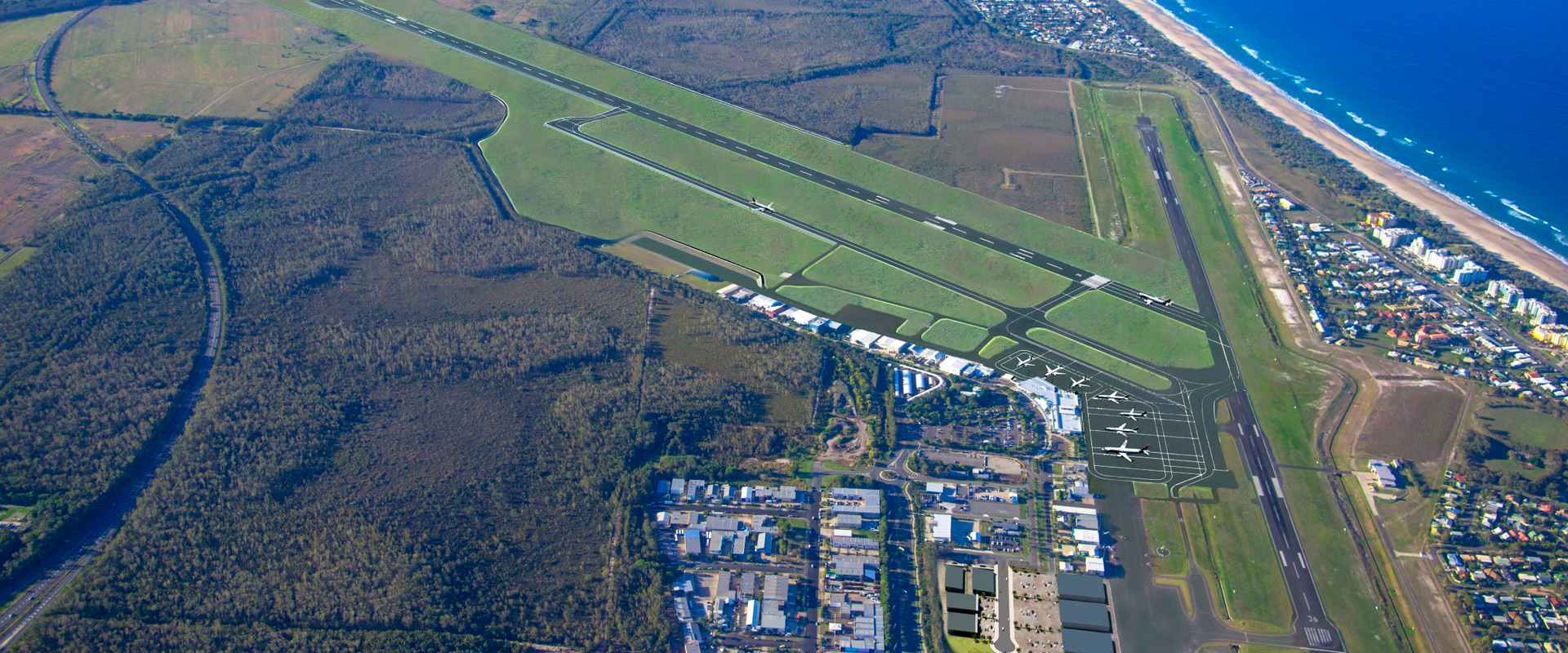 construction sciences engineers working on the airport expansion