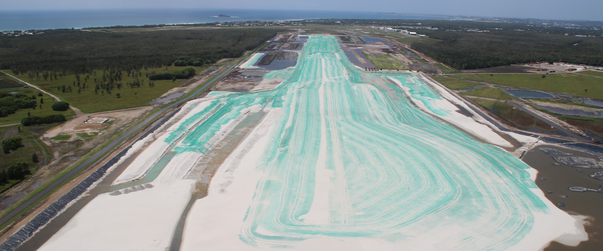 image of the airport expansion during the time construction sciences was working on the project