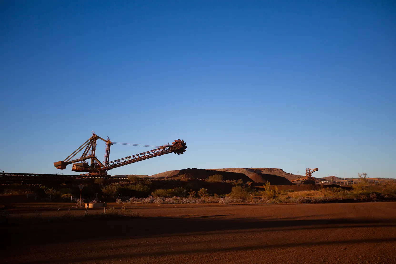 mine site reclaimer machinery